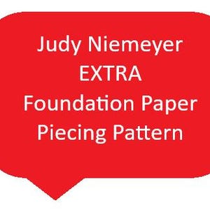 Judy Niemeyer EXTRA Foundation Paper Piecing Pattern - Etsy