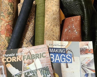 Cork Fabric, Faux Leather and Kraft-Tex  -Cork Fabric Book -Others