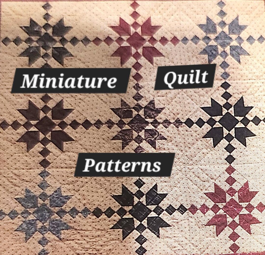 Miniature Quilt Patterns - Etsy
