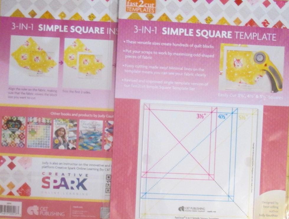 3-in-1 Simple Square Template Design by Best Selling Author Judy ...