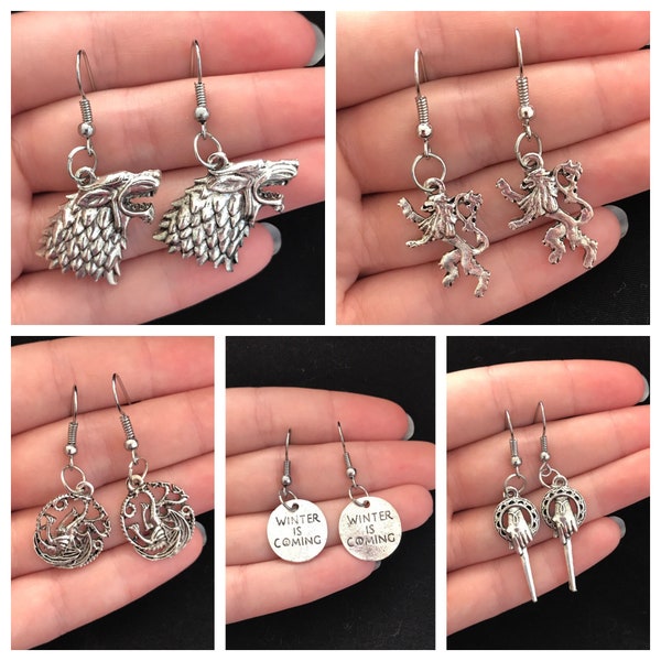 Game of Thrones Themed Earrings