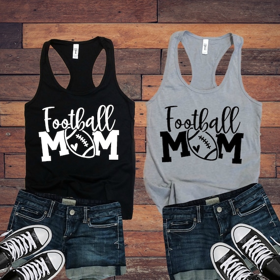 Football Mom Ladies Tank Top Wife Shirt Mom Life Workout Sports