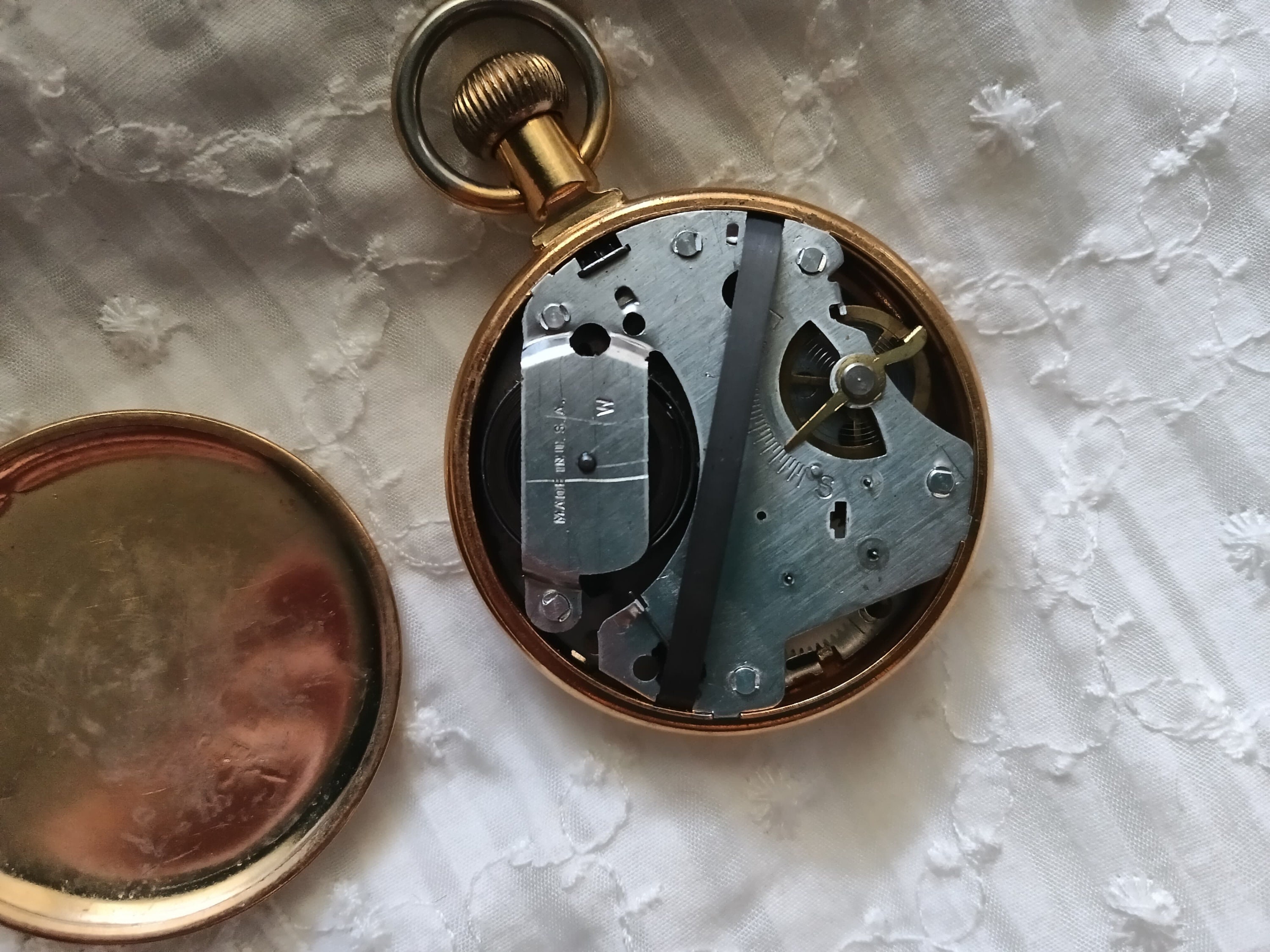 Vintage Westclox Pocket Watch With Train Engraved on the Back Etsy UK