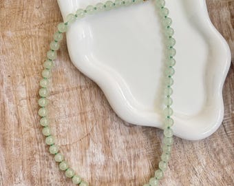 Light green beaded necklace