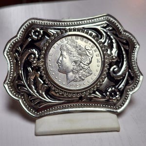 Morgan Silver Dollar Belt Buckle - Etsy display picture 1