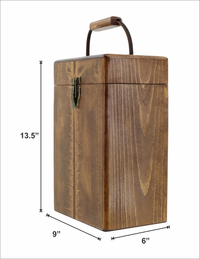 AvalonSkies 2 Bottle Wine Carrier Box Solid Rustic Pine Etsy