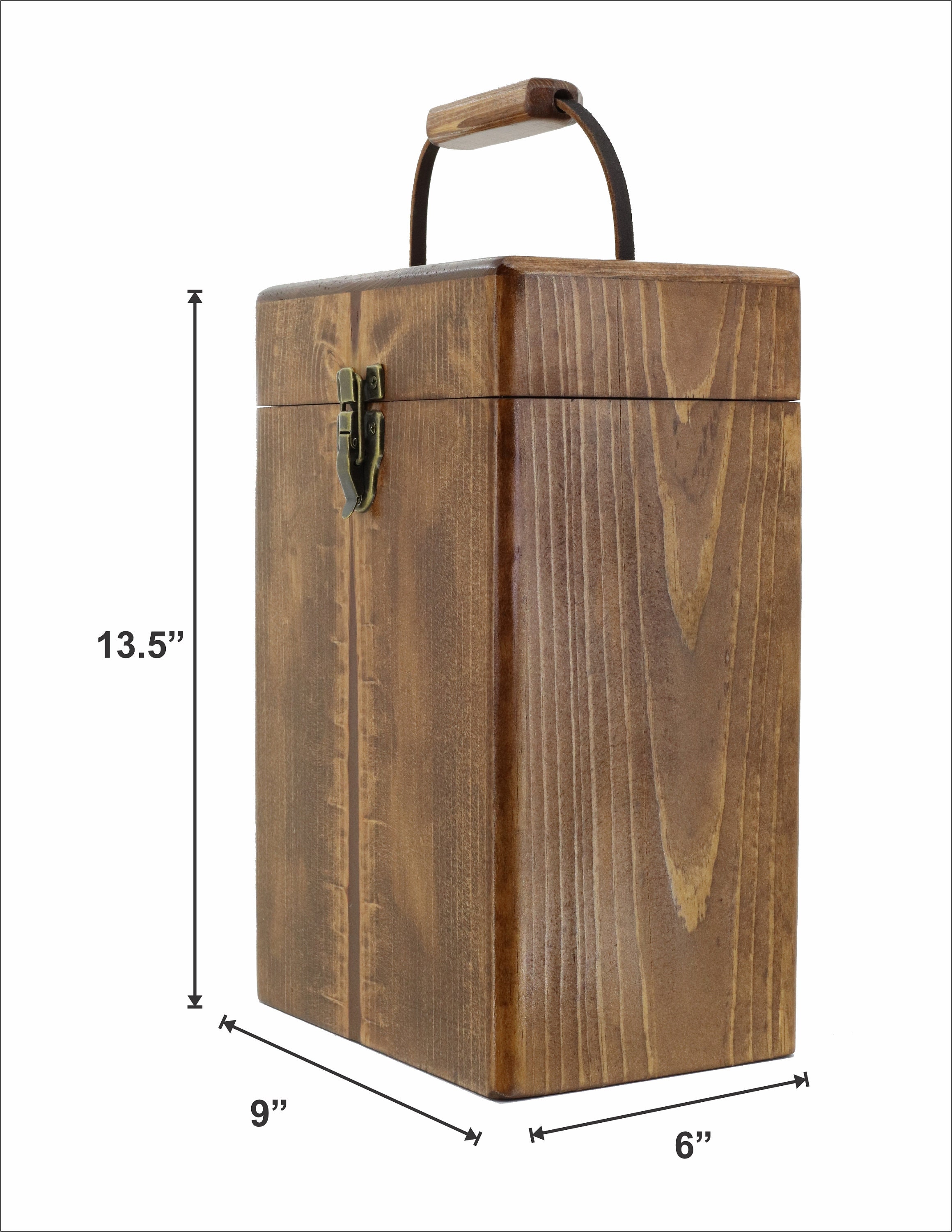 Avalonskies - 2 Bottle Wine Carrier Box, Solid Rustic Pine Antique ...