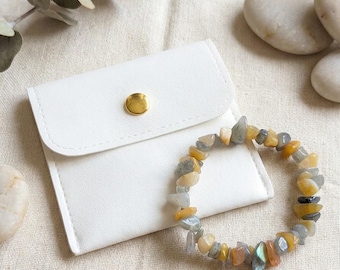 Topaz & Labradorite Crystal Chip Bracelet