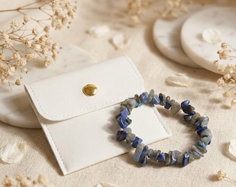 Lapis Lazuli & Labradorite Gemstone chip Bracelet