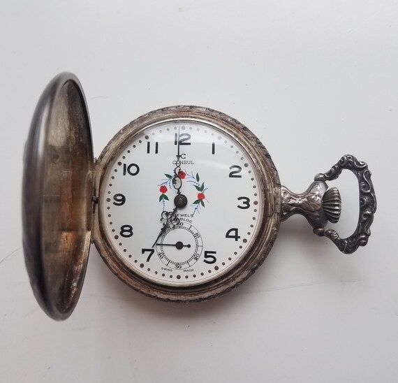 Swiss made pocket watches 17 cheap jewels