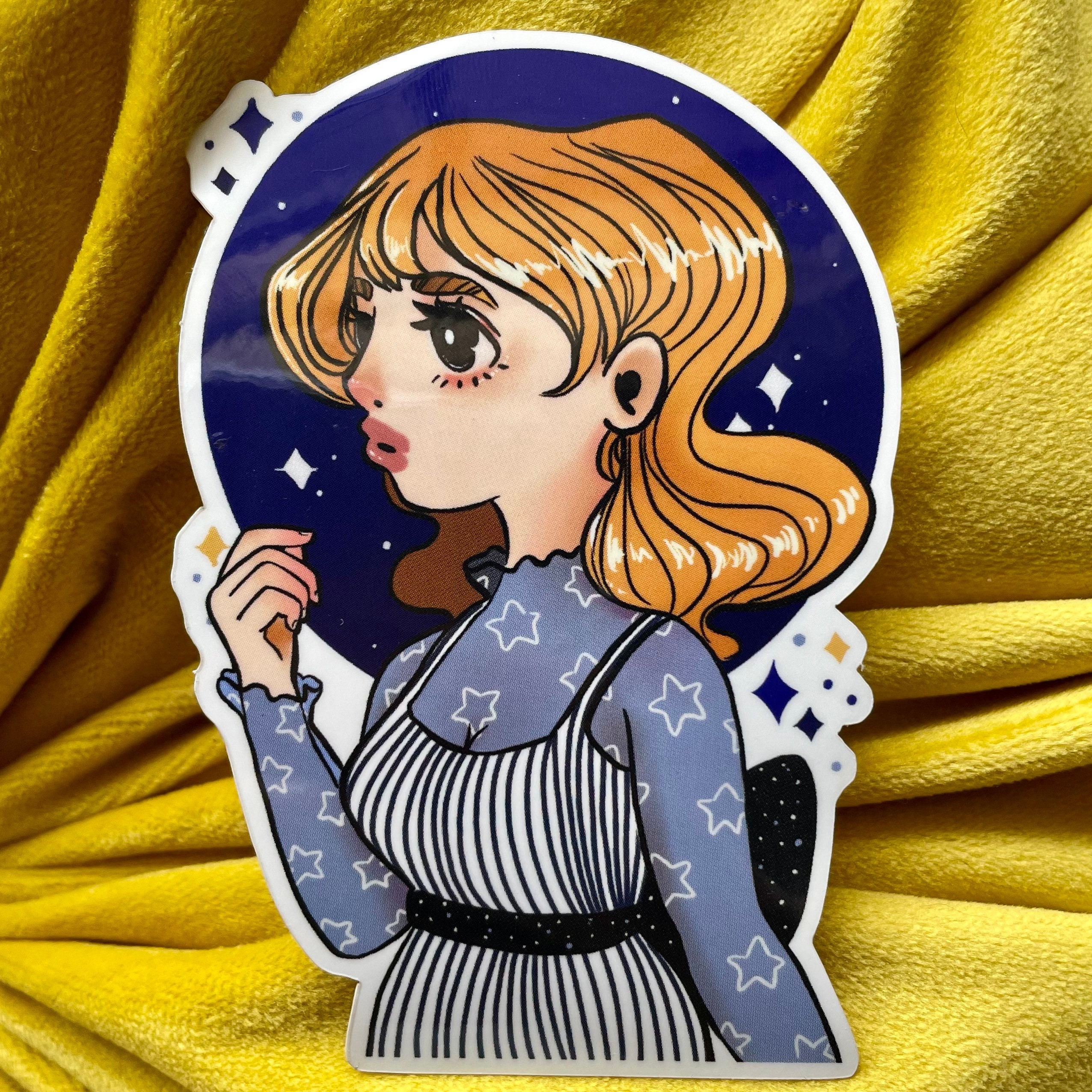 Celestial Stickers Anime Girl Stickers Vinyl Stickers - Etsy Celestial Stickers Anime Girl Stickers Vinyl Stickers - Etsy