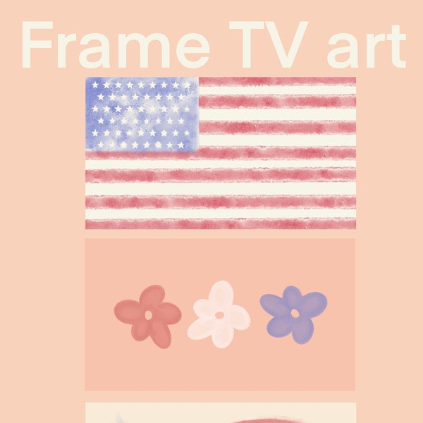 Samsung Frame TV art 4th of July