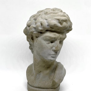David Statue Cement Bust