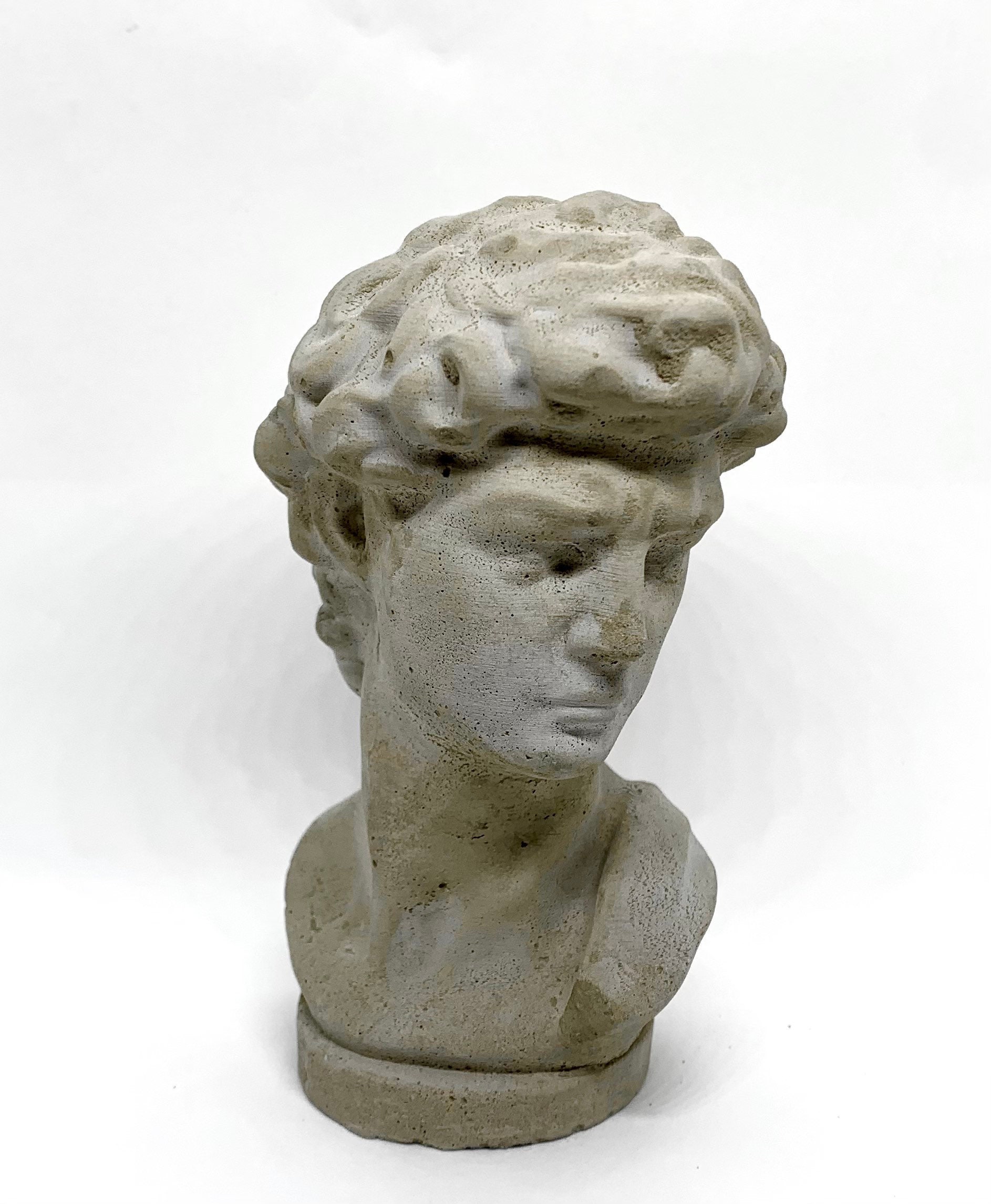 David Statue Cement Bust