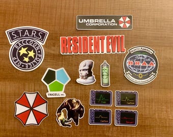 Resident Evil Chibi Stickers - Leon Kennedy, Luis Serra, Ada Wong