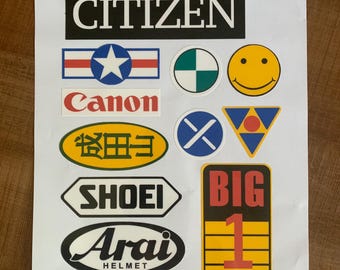 Akira Kaneda’s Bike Stickers Set (Waterproof)