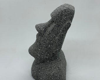 3D Printed Moai Statue With Stone Texture - Etsy
