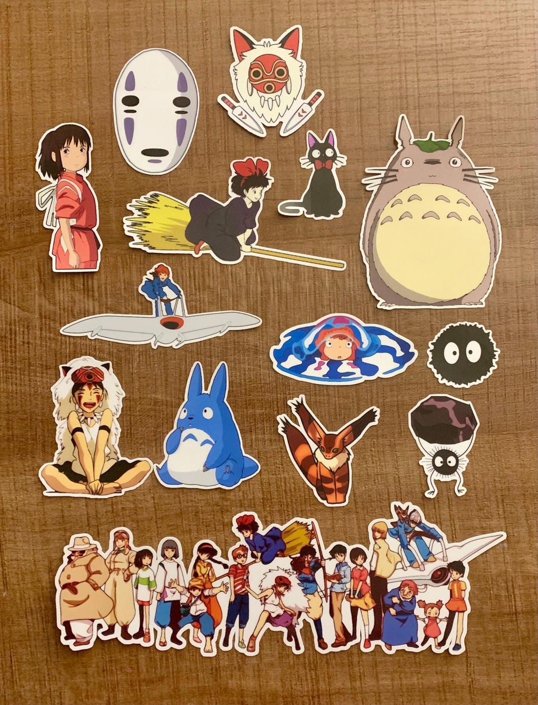 Studio Ghibli Sticker Set of 14 (waterproof) - Etsy