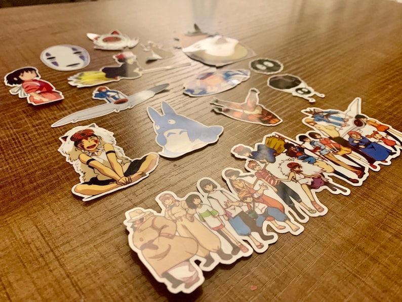 Studio Ghibli klistermärken set med 14 (vattentäta) bild 2