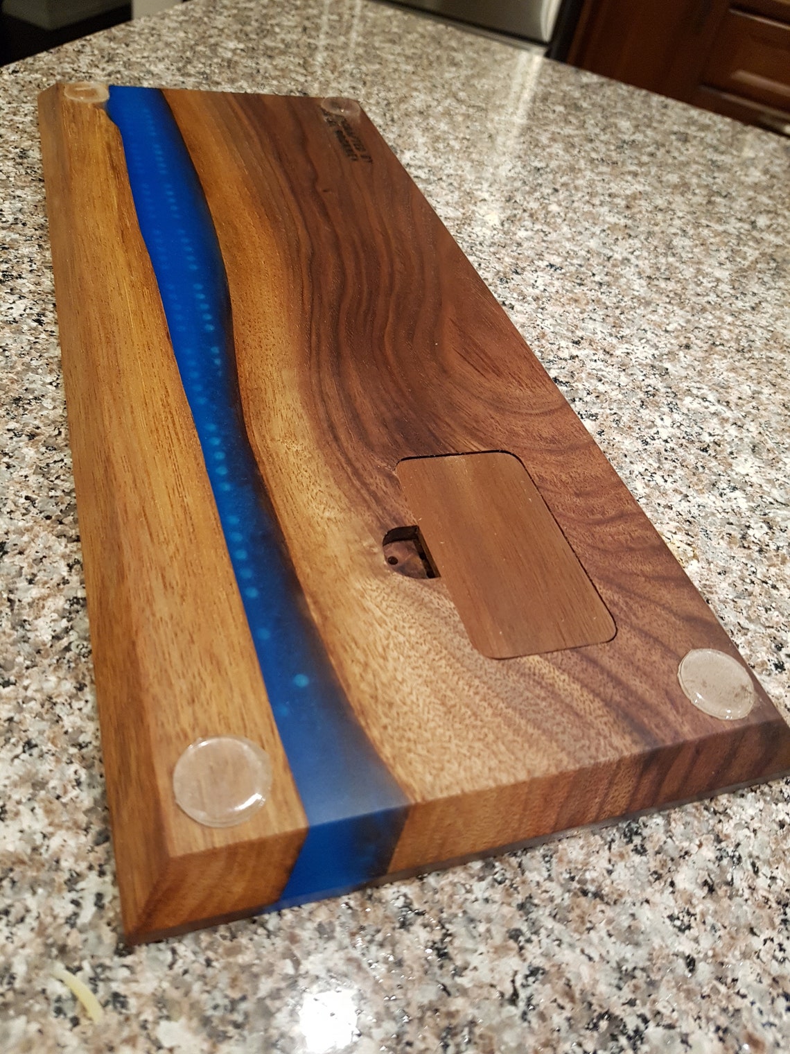 Handmade Wood and Epoxy Cribbage Board 4 track Etsy