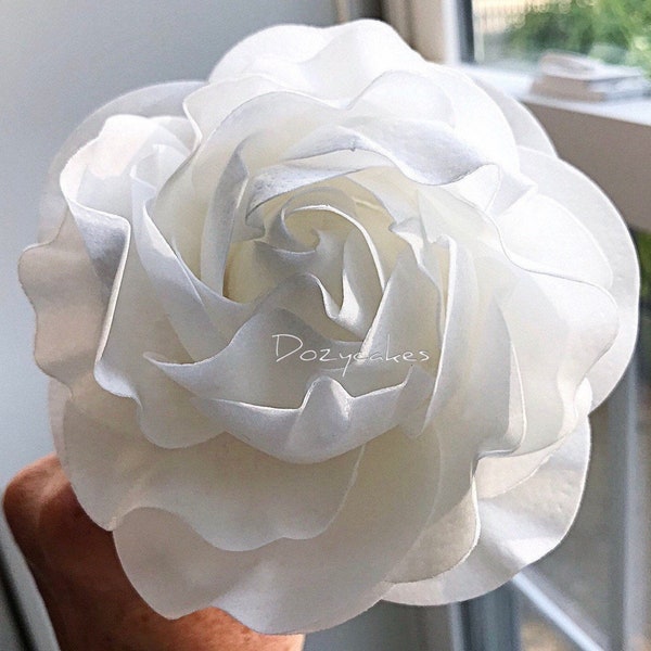 Frilly Wafer Paper Rose
