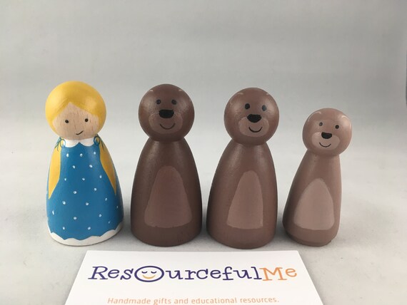 goldilocks and the three bears dolls