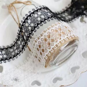 Thin Thread Water Soluble Lace Trim, Exquisite Floral Lace Edging, DIY  Wedding Gown & Costume Design
