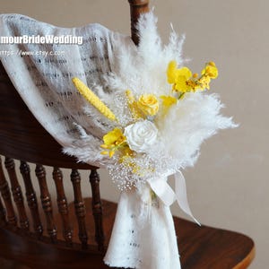 Wedding Chair Swag Flower Decor: Preserved Rose Artificial flowers Aisle Decoration