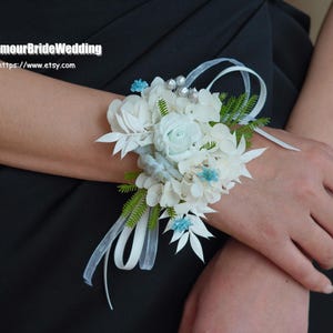 Preserved Rose Dried Flower Corsage, Bohemian Wedding Corsage, Wedding Bridesmaid Corsage Bridal corsage