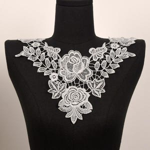 5 colors rose pattern decorate  lace collar , DIY Wedding Gown & Costume Design