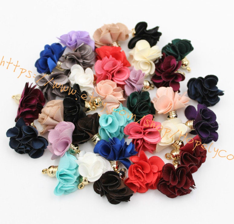 FREE SHIPPING 100PCS of 25mmx30mm Gold Plated Cap Colorful Etsy