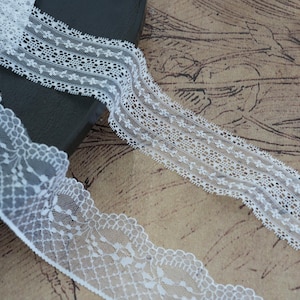 White wave pattern embroidery mesh lace,DIY wedding dress lace Trim