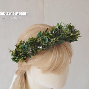 Dried Flower Crown,Wedding Hair Accessories,Wedding Flower Crown,Preserved flowers Crown,Rustic wedding,Head Wreath,Hair Comb Crown