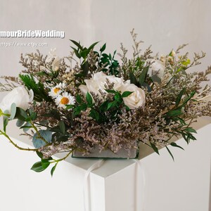 Preserved Grass Table Arrangement,Boho Wedding Artificial Flower Decor Centerpiece