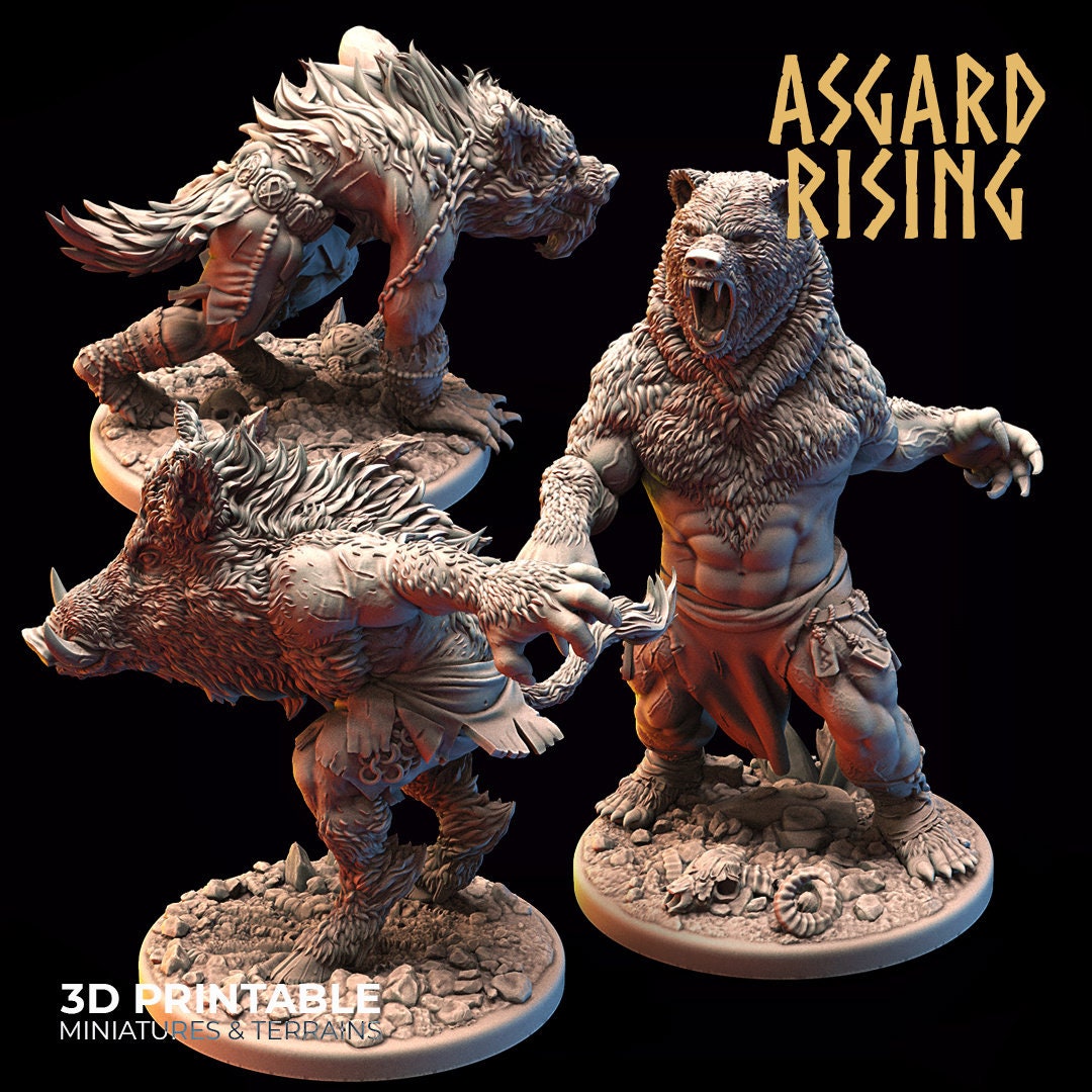 Shapeshifters Asgard Rising RESIN Fantasy Dnd RPG Etsy Australia