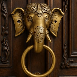 Elephant door knocker