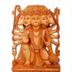 Hanuman statue wood