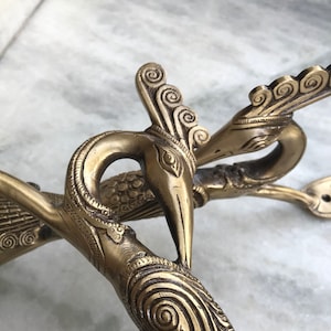 Peacock door handle pair 2 pieces