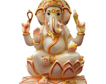 Ganesh marble statue