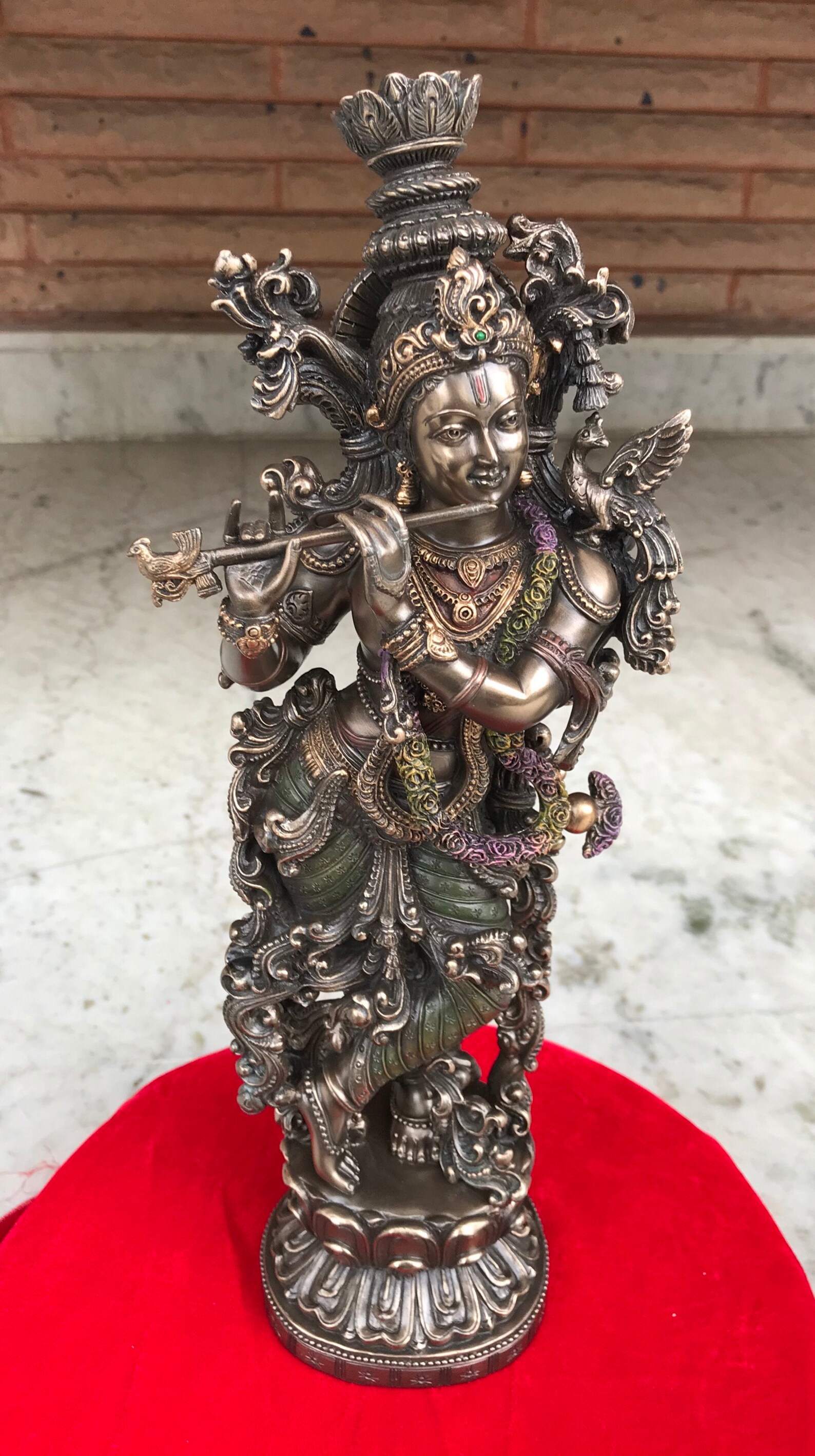 Krishna Statue Load Krishna Statue 15 Inches Etsy