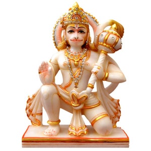 Hanuman god statue marble