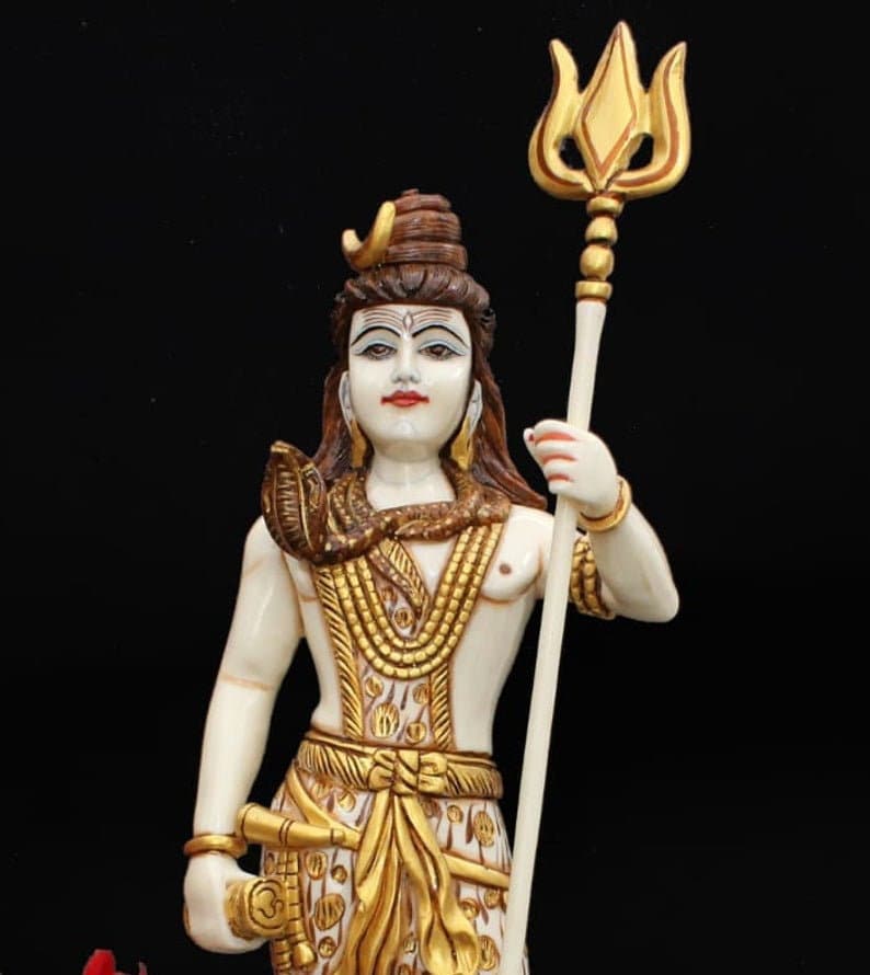 Shiva statue 66 CM Big size Bonded Bronze Standing Lord Shiva Etsy