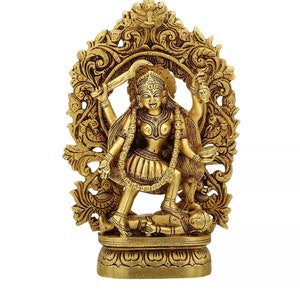 Mahakali Statue: 8&quot; Hindu Goddess Kali, Adi Shakti