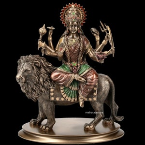 Durga Statue sitting on lion