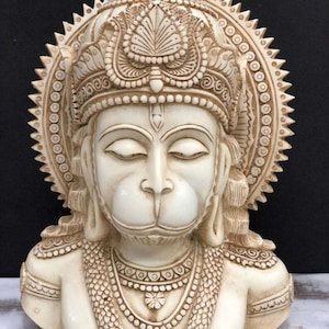 Hanuman Statue, Lord Hanuman Statue, Hanuman Bust, Religious Gift, Spiritual Gift, Hanuman Head Idols, Indian God, Hindu Gifts, Deity