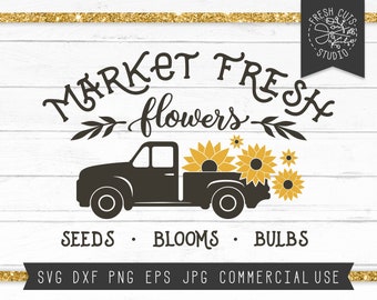 Free Free 165 Truck With Sunflowers Svg SVG PNG EPS DXF File