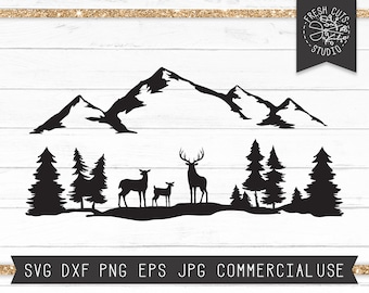 Deer Family Svg Etsy