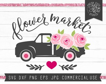 Download Flower Truck Svg Etsy