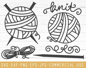 yarn ball svg etsy