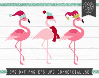 Download Flamingo Christmas Svg Etsy PSD Mockup Templates